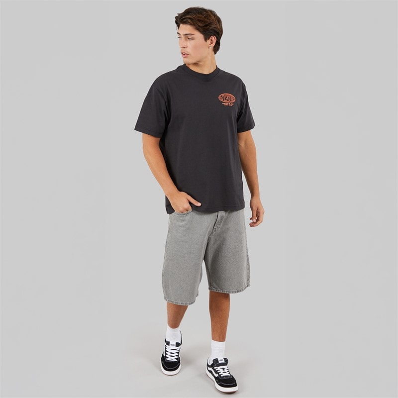 Vans Mens World Tour Back Graphic Loose Fit T-Shirt Black - Image 4