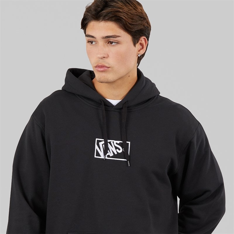 Vans Mens Blocked Box Logo Hoodie Black - Image 3