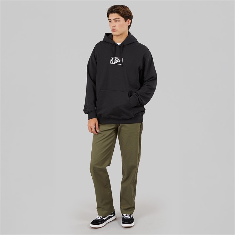 Vans Mens Blocked Box Logo Hoodie Black - Image 4