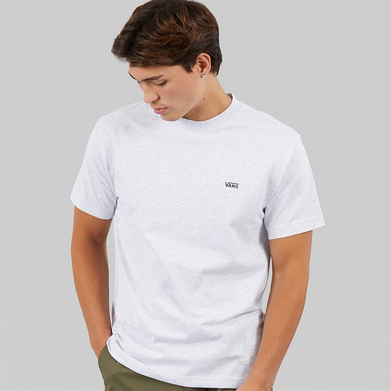 Vans Mens Left Chest Logo T-Shirt Light Grey Heather - Image 1