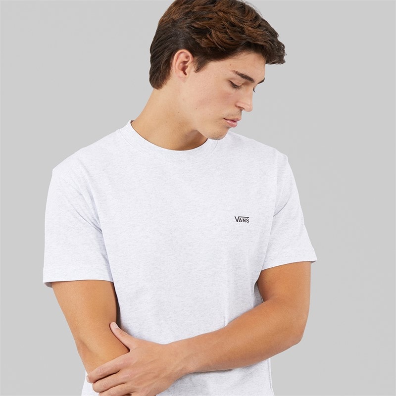 Vans Mens Left Chest Logo T-Shirt Light Grey Heather - Image 3
