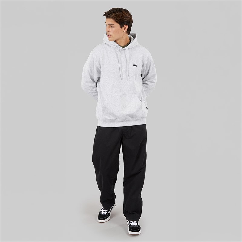 Vans Mens Left Chest Logo Loose Fit Hoodie Light Grey Heather - Image 4