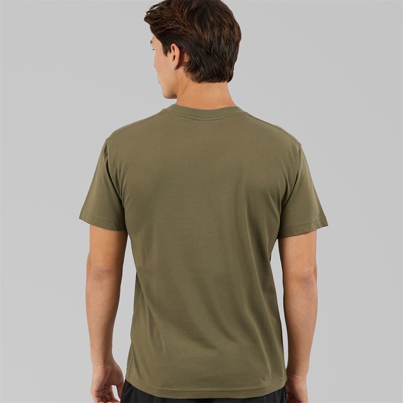 Vans Mens Left Chest Logo T-Shirt Mossy Olive - Image 2