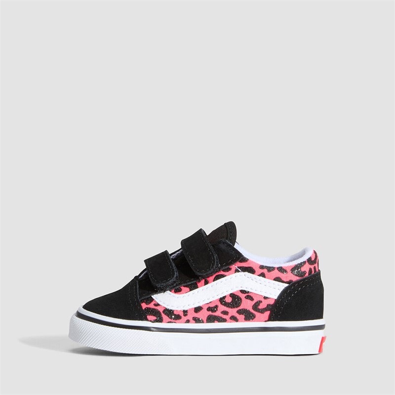 Vans Infant Girls Old Skool Velcro Trainers Diva Pink - Image 5