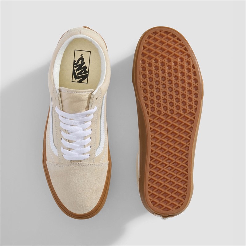 Vans Old Skool Trainers Oatmeal/Gum - Image 2