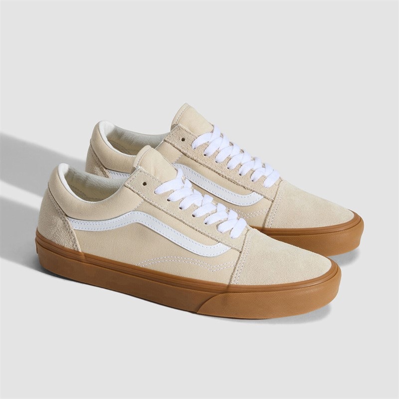 Vans Old Skool Trainers Oatmeal/Gum - Image 4