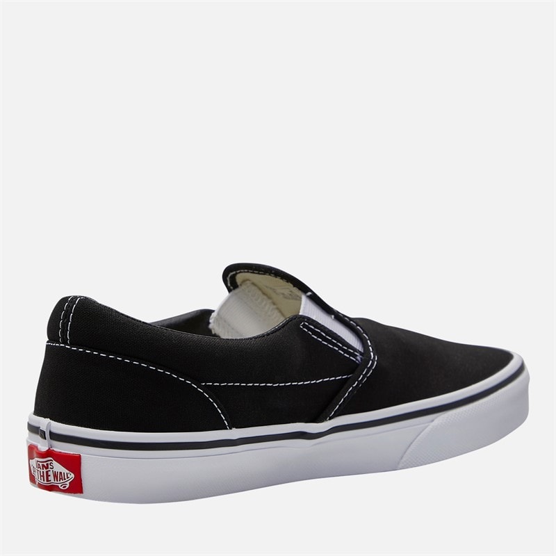 Vans Junior Classic Slip On Trainers Black - Image 5