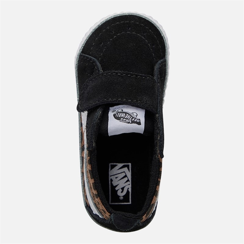 Vans Girls Infant SK8-Hi Crib Trainers Black/Brown - Image 4