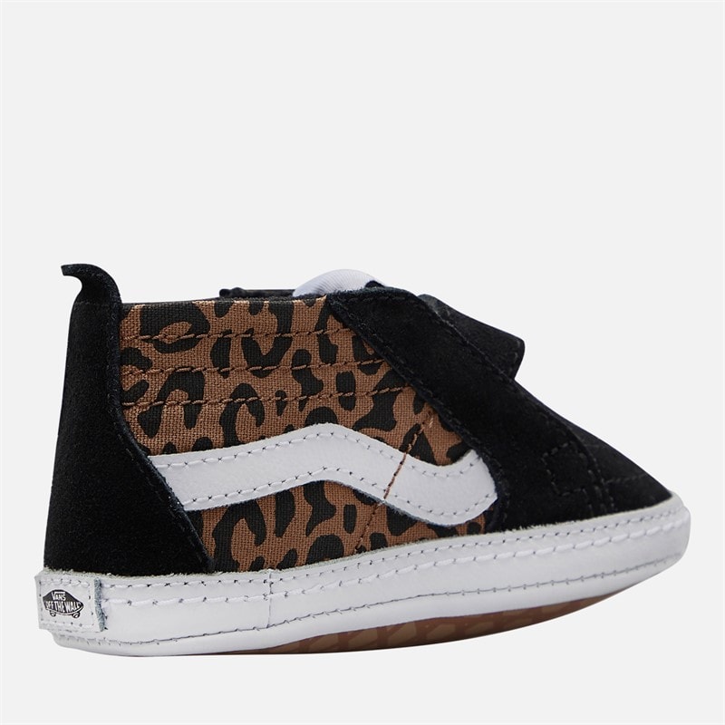 Vans Girls Infant SK8-Hi Crib Trainers Black/Brown - Image 5