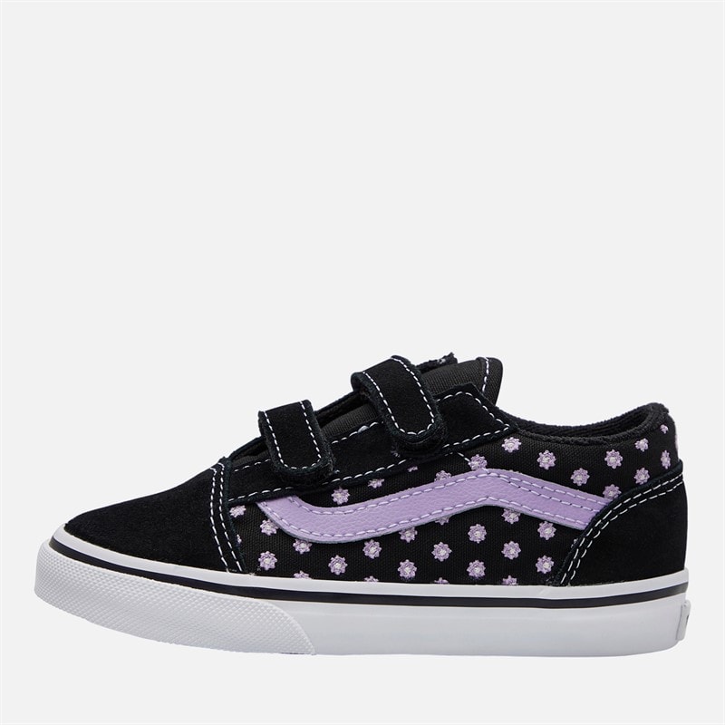 Vans Infant Girls Old Skool Velcro Trainers Purple - Image 1