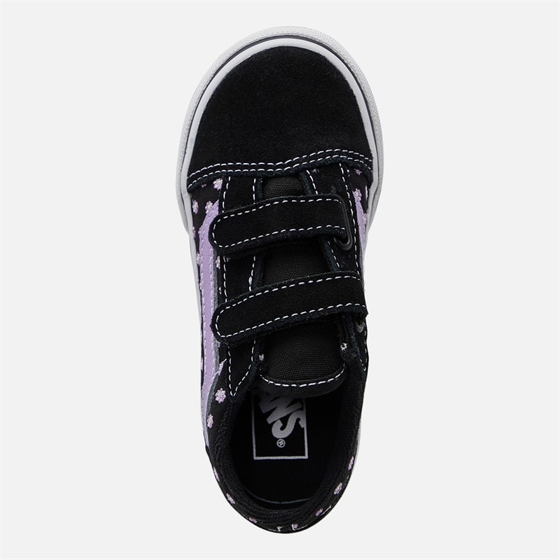 Vans Infant Girls Old Skool Velcro Trainers Purple - Image 4