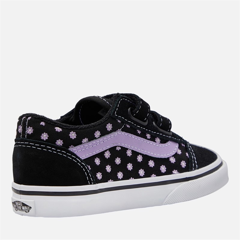 Vans Infant Girls Old Skool Velcro Trainers Purple - Image 5
