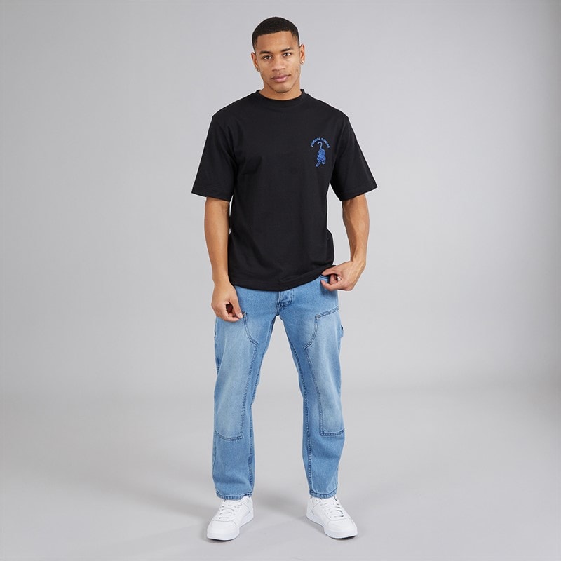 Criminal Damage Mens Tiger Label T-Shirt Black - Image 4
