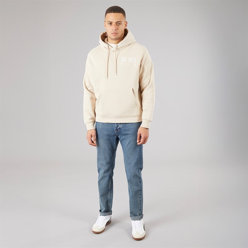 Criminal Damage Mens Off Piste Hoodie Grey Stone - Image 4