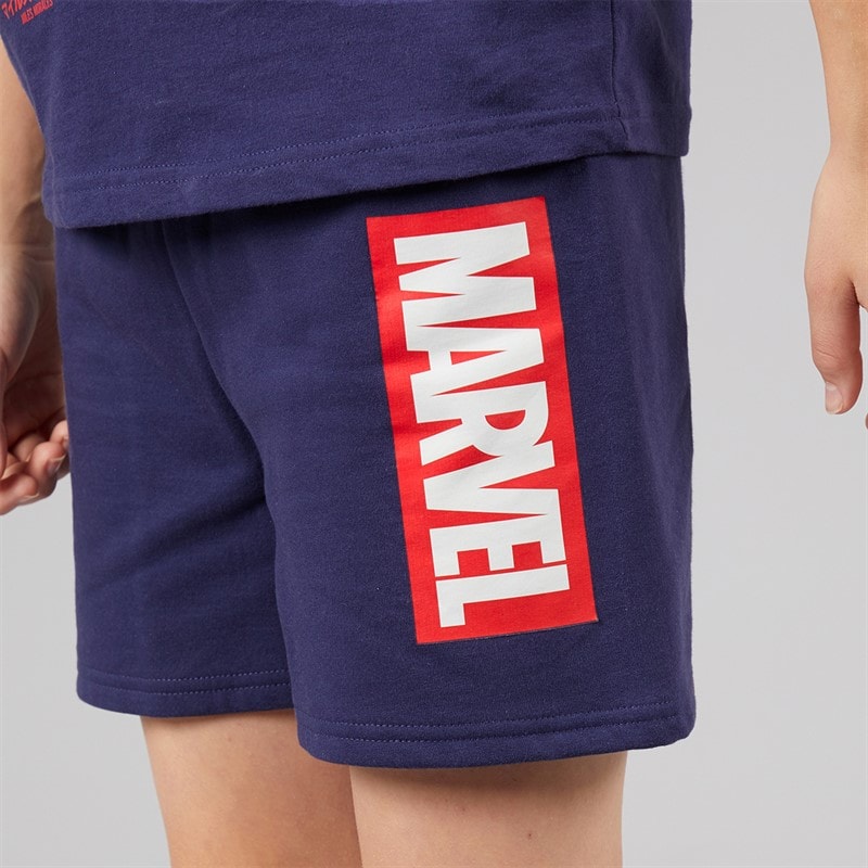 Marvel Boys T-Shirt And Shorts Set Navy - Image 5