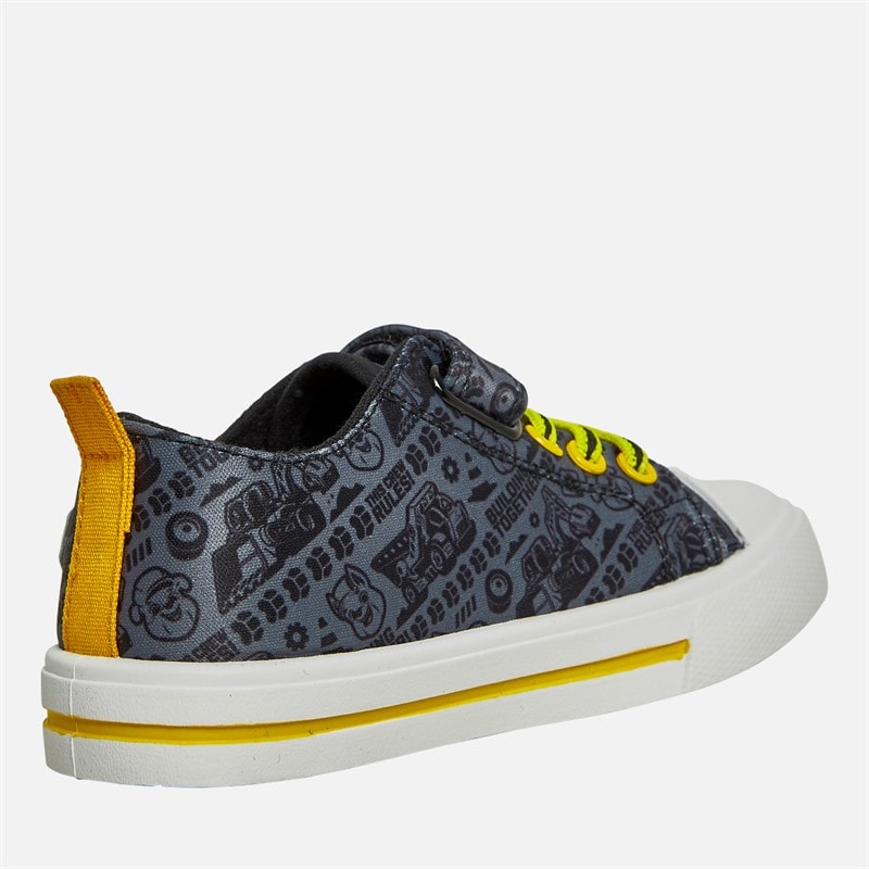PAW Patrol Boys Rubble Canvas Pumps Black/Yellow - Image 5