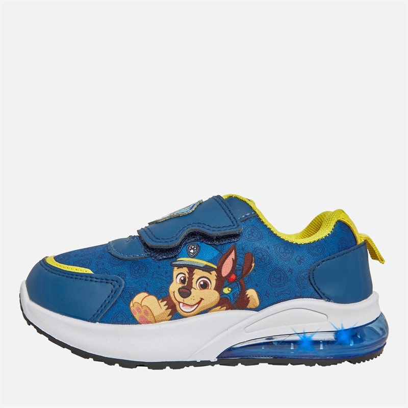 PAW Patrol Boys Chase Light Up Trainers Blue/Yellow - Image 1