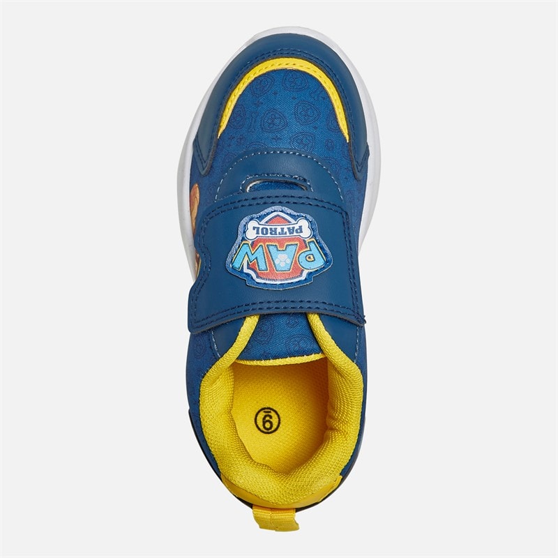 PAW Patrol Boys Chase Light Up Trainers Blue/Yellow - Image 4