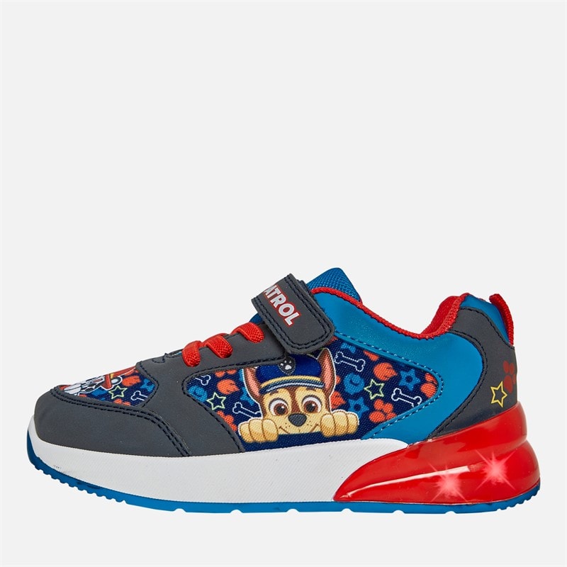 PAW Patrol Kids Star Light Up Trainers Navy/Red - Image 1