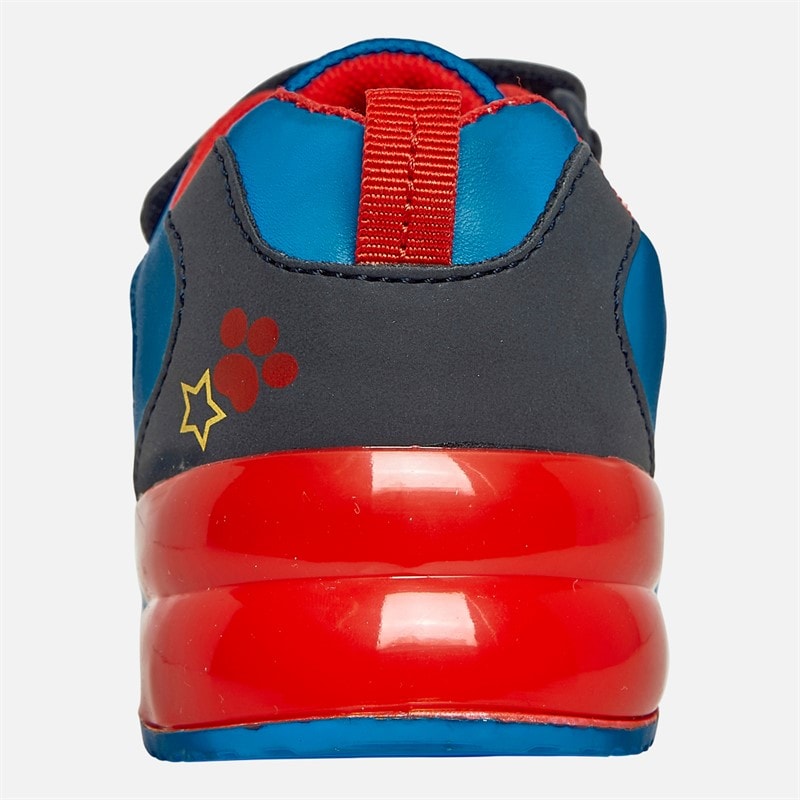 PAW Patrol Kids Star Light Up Trainers Navy/Red - Image 3
