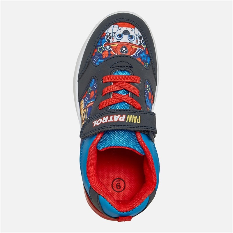 PAW Patrol Kids Star Light Up Trainers Navy/Red - Image 4