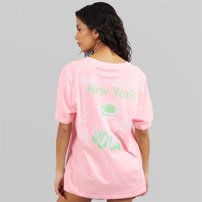 Weekend Vibes Womens Matcha T-Shirt Pink-A-Boo - Image 3
