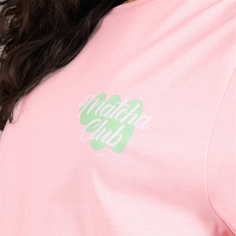 Weekend Vibes Womens Matcha T-Shirt Pink-A-Boo - Image 5