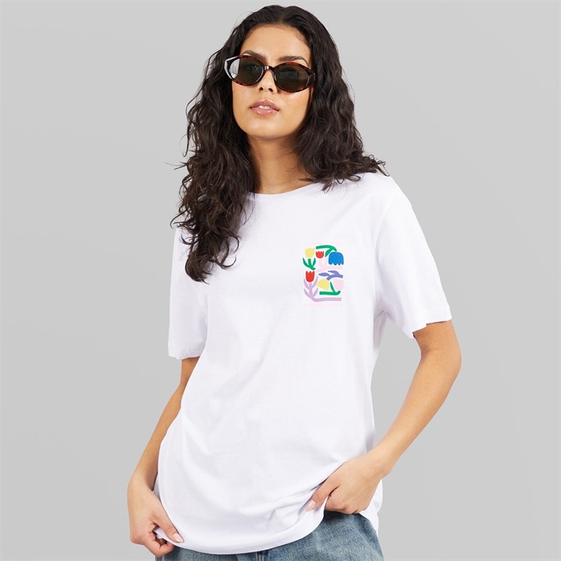 Weekend Vibes Womens Bloomer T-Shirt Optic White - Image 2