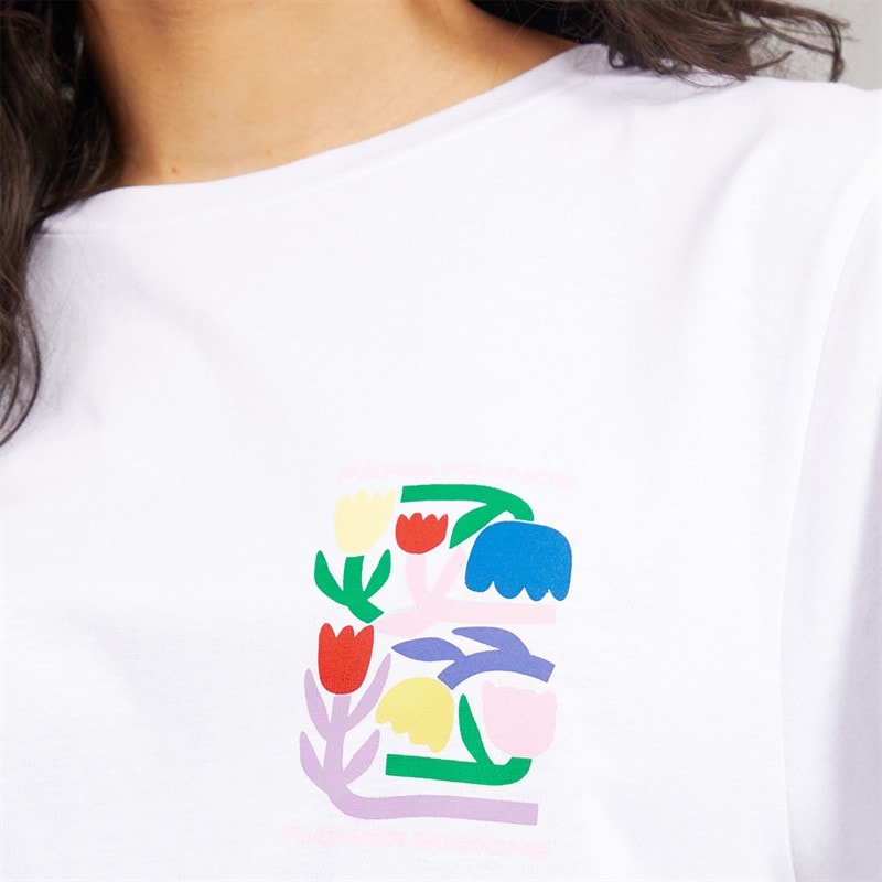Weekend Vibes Womens Bloomer T-Shirt Optic White - Image 5