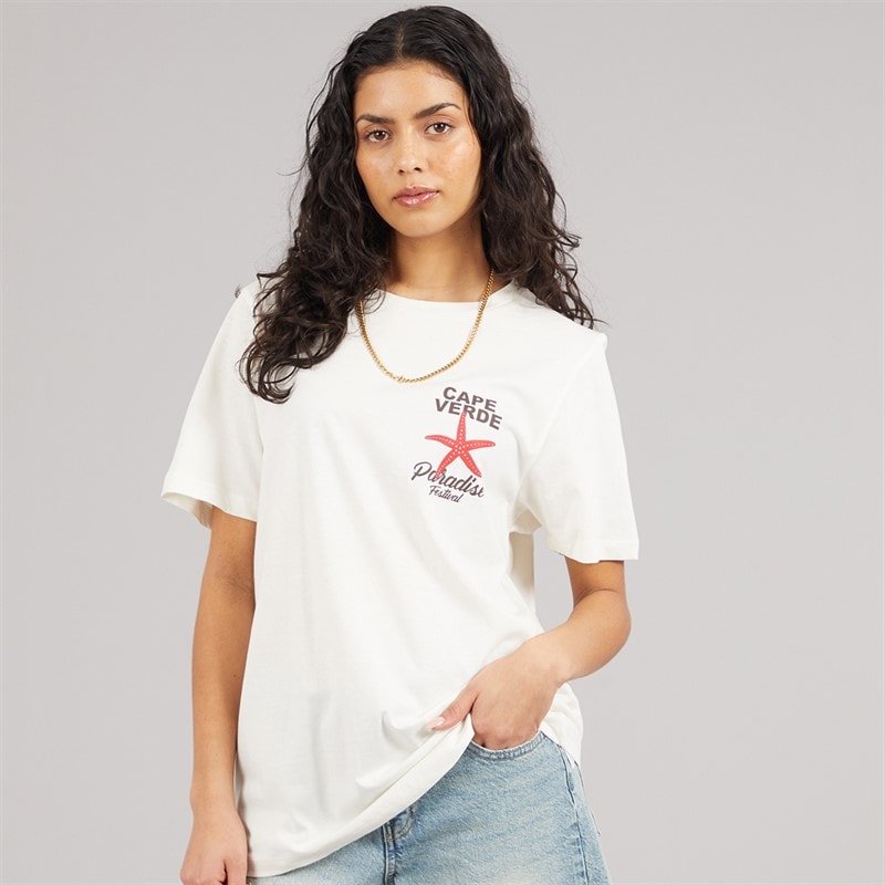 Weekend Vibes Womens Stared T-Shirt Sugar Swizzle - Image 2