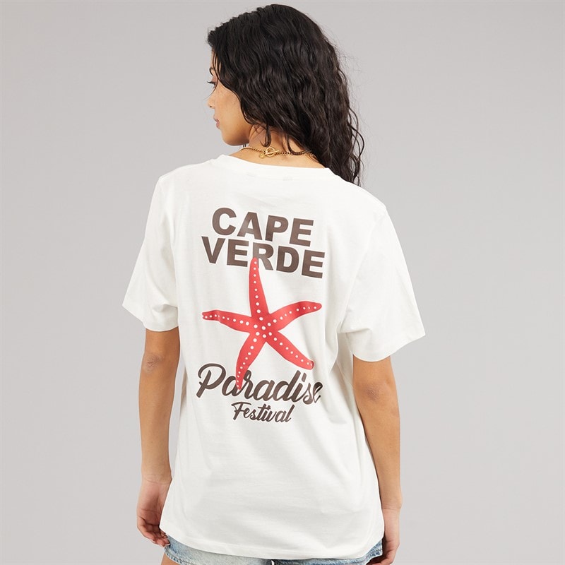 Weekend Vibes Womens Stared T-Shirt Sugar Swizzle - Image 3