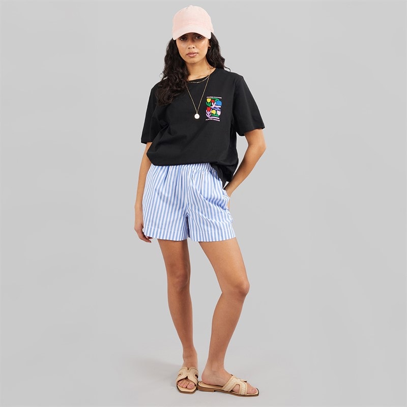Weekend Vibes Womens Bloomer T-Shirt Jet Black - Image 4