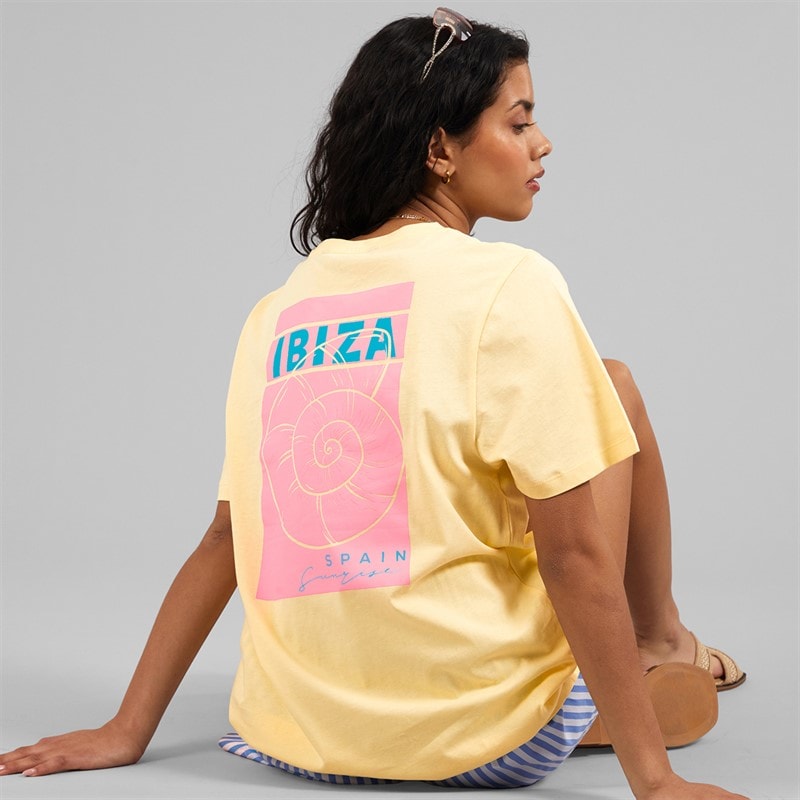 Weekend Vibes Womens Biza T-Shirt Anise Flower - Image 1