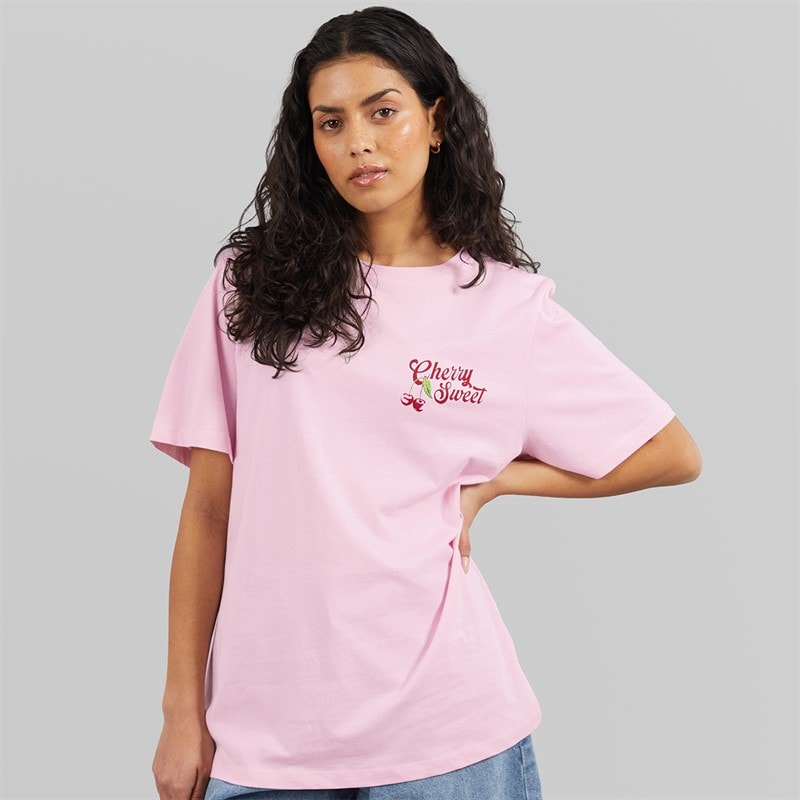 Weekend Vibes Womens Cherise T-Shirt Pink Lady - Image 2
