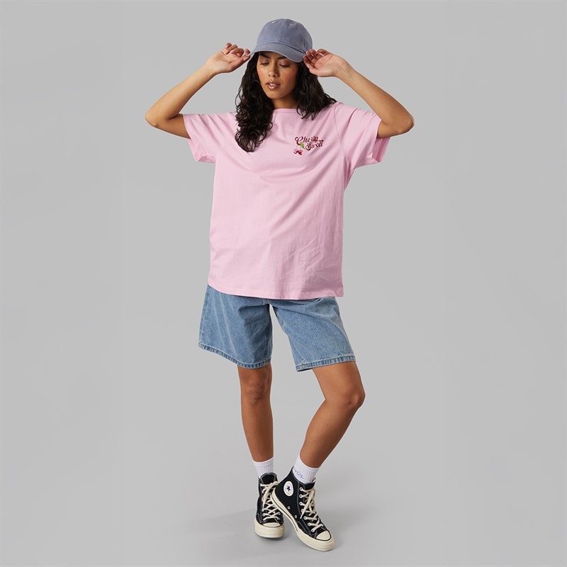 Weekend Vibes Womens Cherise T-Shirt Pink Lady - Image 4