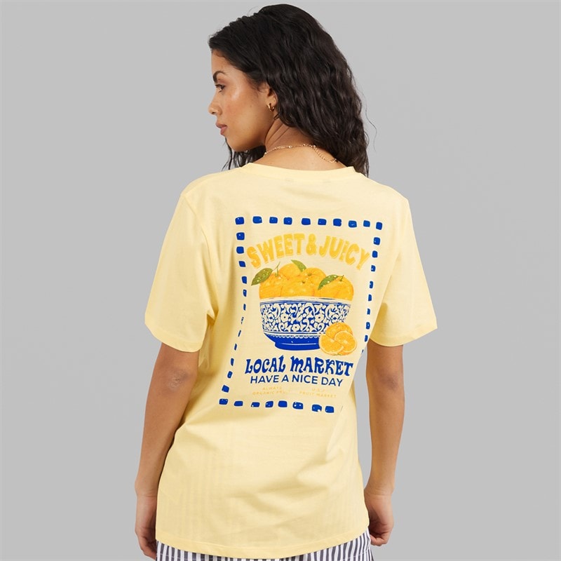 Weekend Vibes Womens Bergamont T-Shirt Anise Flower Yellow - Image 3
