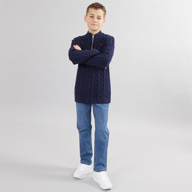 Wrangler Boys Greensboro Regular Straight Jeans Wranch Wash - Image 3