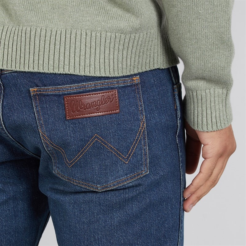 Wrangler Mens Greensboro Straight Fit Jeans Valor - Image 3