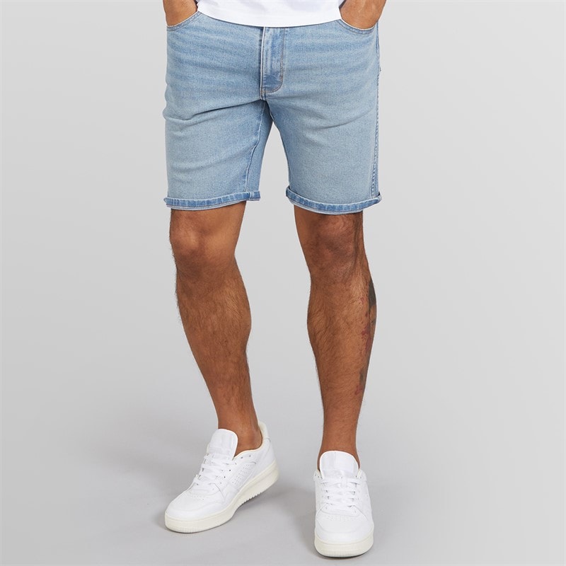 Wrangler Mens Texas Denim Shorts Aged Blue - Image 1