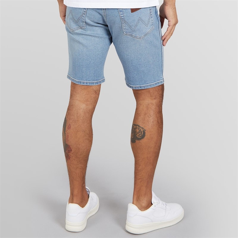Wrangler Mens Texas Denim Shorts Aged Blue - Image 2