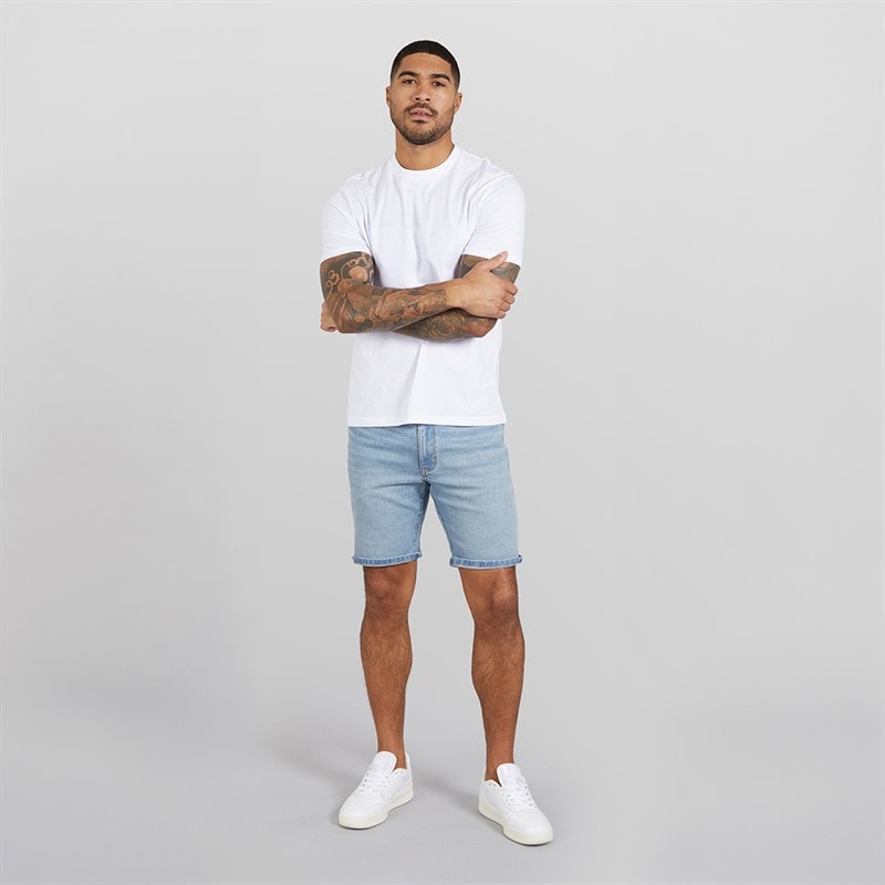 Wrangler Mens Texas Denim Shorts Aged Blue - Image 3