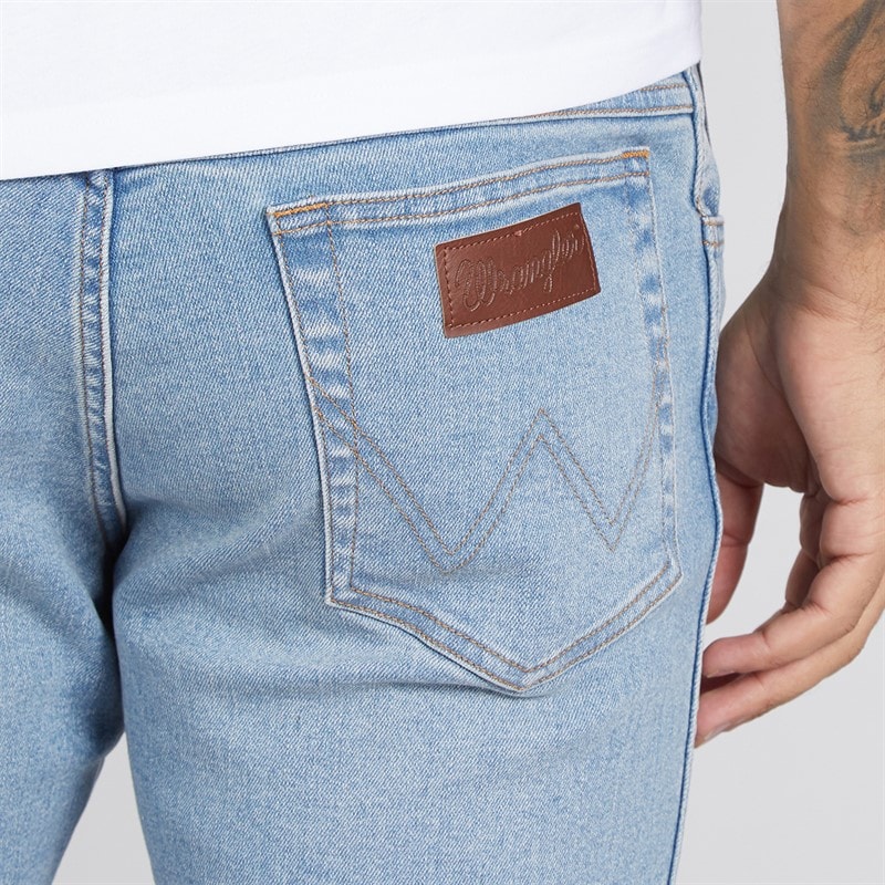 Wrangler Mens Texas Denim Shorts Aged Blue - Image 4