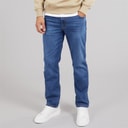 Wrangler Mens Texas Straight Jeans Mid Visual