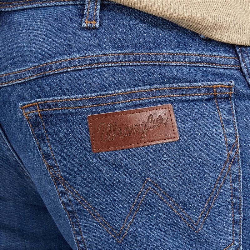 Wrangler Mens Texas Straight Jeans Mid Visual - Image 3