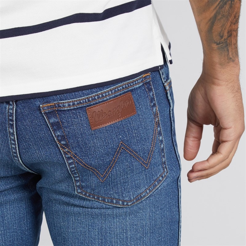 Wrangler Mens Texas Slim Jeans Wisteria - Image 3