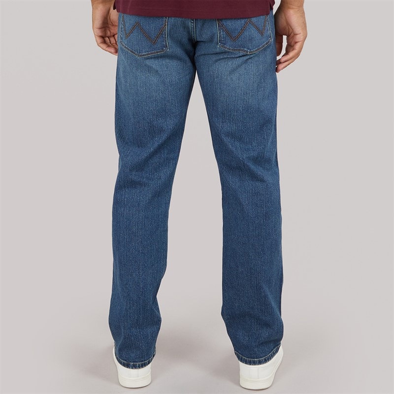 Wrangler Mens Frontier Relaxed Straight Jeans Frontier Blaze - Image 2