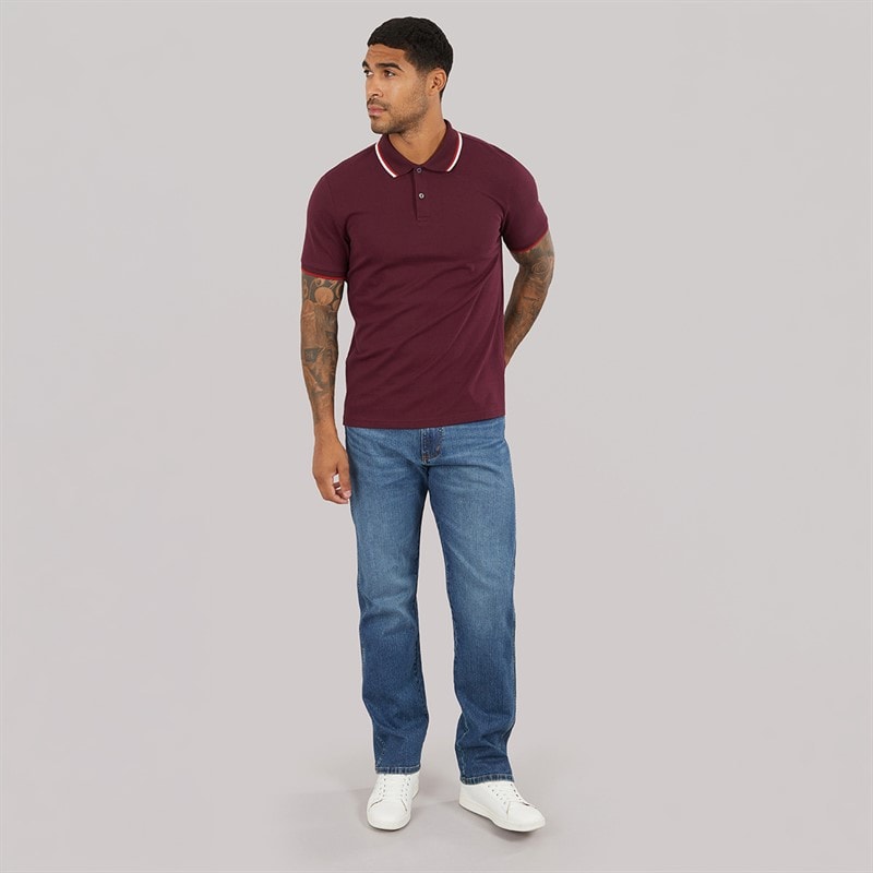 Wrangler Mens Frontier Relaxed Straight Jeans Frontier Blaze - Image 4