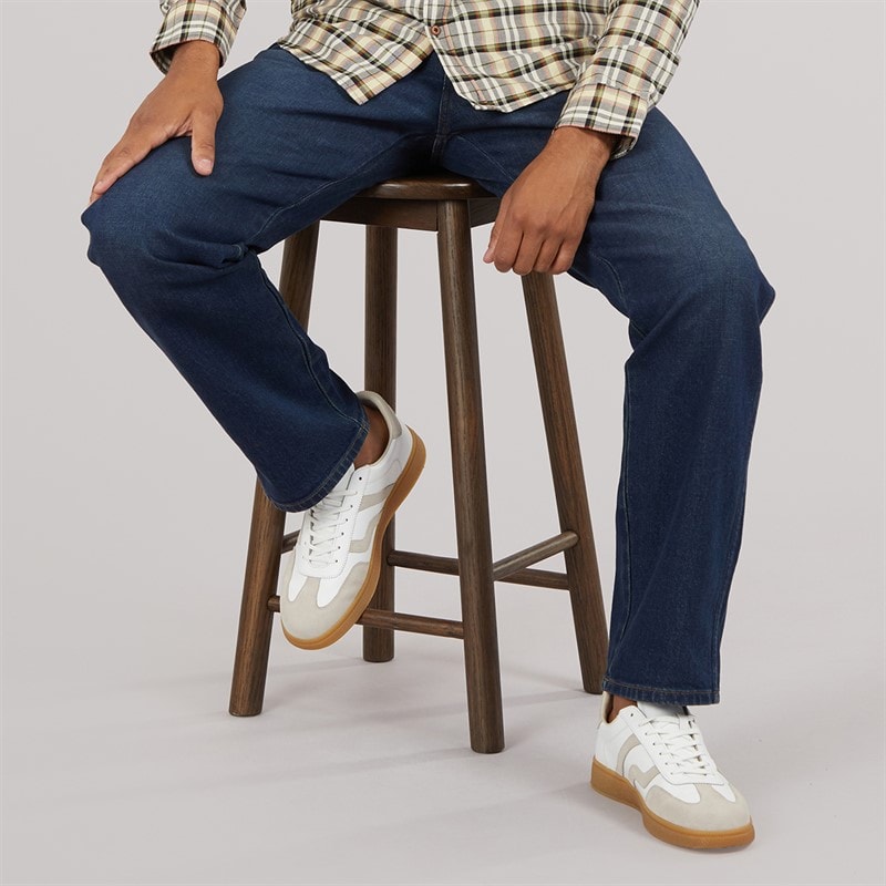 Wrangler Mens Frontier Relaxed Straight Jeans Frontier Nova