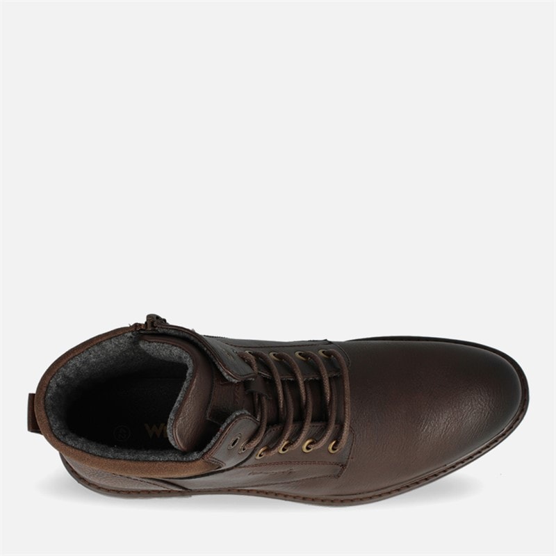 Wrangler Mens George Boots Coffee Bean - Image 3