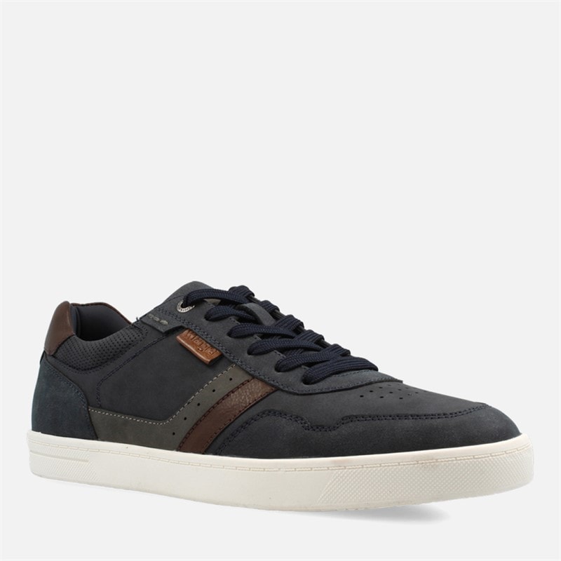 Wrangler Mens Hollane Trainers Dress Blues - Image 2